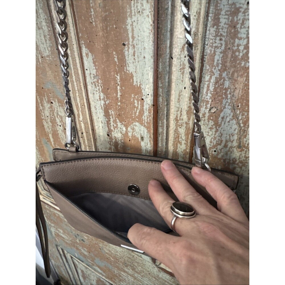 Rebecca Minkoff Bree Crossbody Bag Tan Leather - Picture 11 of 16